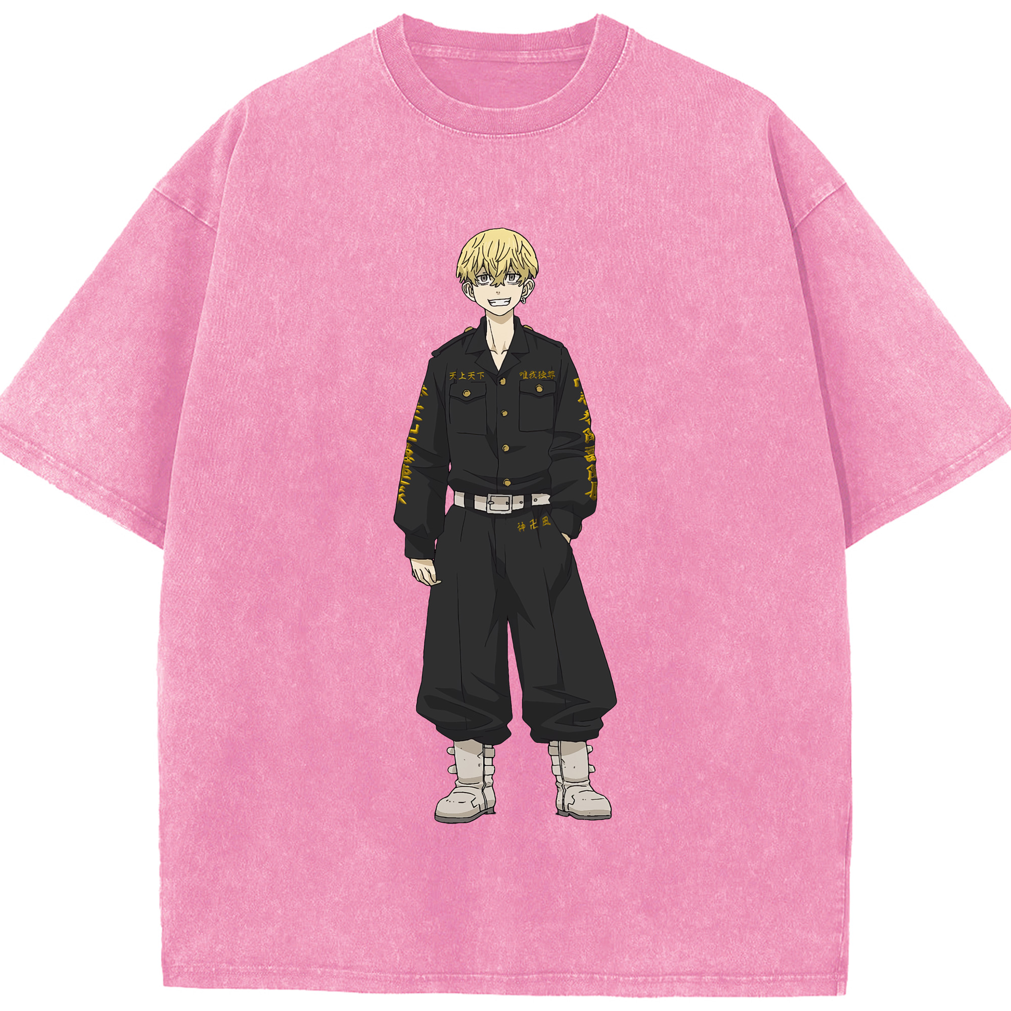 （画像用） 東京リベンジャーズ Tokyo Revengers 綿100% ヴィンテージ風 半袖Tシャツ（フロントプリント）